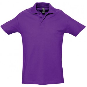 POLO PIQUÉ M/M 3 BOT SPRING ROXO ESCURO 